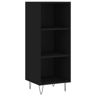 vidaXL Ντουλάπι Μαύρο 34,5x34x180cm από Επεξεργασμένο Ξύλο 1 τεμ.