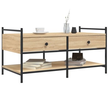 vidaXL Τραπεζάκι Σαλονιού Sonoma Δρυς 99x50x50cm Επεξεργασμένο Ξύλο 1 τεμ.