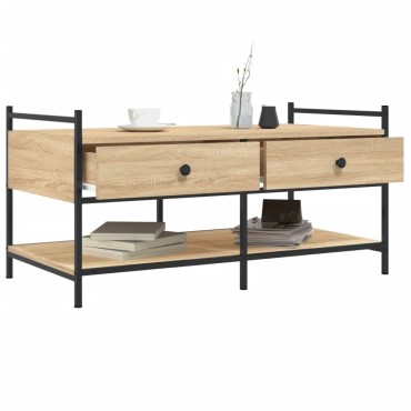 vidaXL Τραπεζάκι Σαλονιού Sonoma Δρυς 99x50x50cm Επεξεργασμένο Ξύλο 1 τεμ.