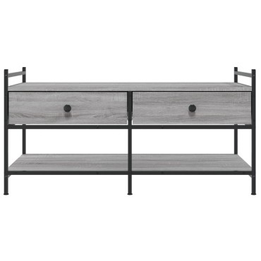 vidaXL Τραπεζάκι Σαλονιού Γκρι Sonoma 99x50x50cm Επεξεργασμένο Ξύλο 1 τεμ.