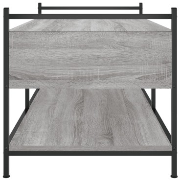 vidaXL Τραπεζάκι Σαλονιού Γκρι Sonoma 99x50x50cm Επεξεργασμένο Ξύλο 1 τεμ.