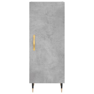 vidaXL Ντουλάπι Γκρι Σκυροδέματος 34,5x34x180cm Επεξεργασμένο Ξύλο 1 τεμ.
