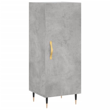 vidaXL Ντουλάπι Γκρι Σκυροδέματος 34,5x34x180cm Επεξεργασμένο Ξύλο 1 τεμ.