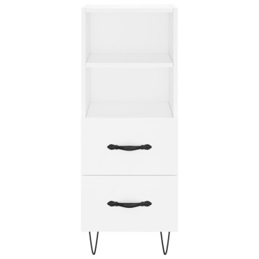 vidaXL Ντουλάπι Λευκό 34,5x34x180cm από Επεξεργασμένο Ξύλο 1 τεμ.