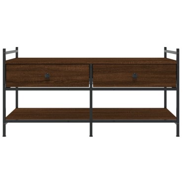 vidaXL Τραπεζάκι Σαλονιού Καφέ Δρυς 99x50x50cm Επεξεργασμένο Ξύλο 1 τεμ.