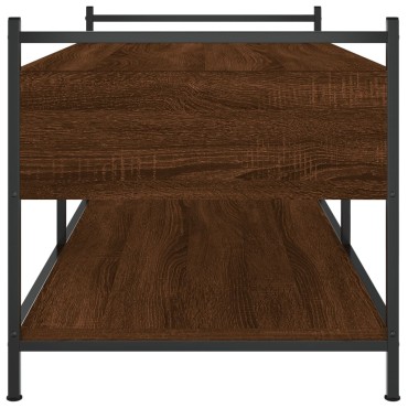 vidaXL Τραπεζάκι Σαλονιού Καφέ Δρυς 99x50x50cm Επεξεργασμένο Ξύλο 1 τεμ.