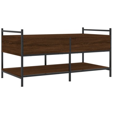 vidaXL Τραπεζάκι Σαλονιού Καφέ Δρυς 99x50x50cm Επεξεργασμένο Ξύλο 1 τεμ.
