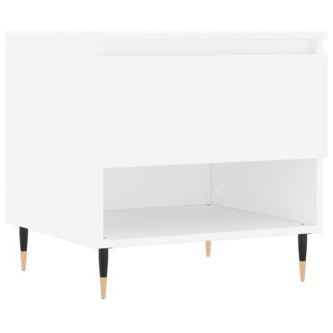 vidaXL Τραπεζάκια Σαλονιού 2 τεμ. Λευκά 50x46x50cm Επεξεργασμένο Ξύλο