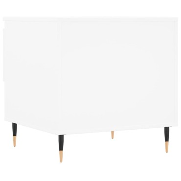 vidaXL Τραπεζάκια Σαλονιού 2 τεμ. Λευκά 50x46x50cm Επεξεργασμένο Ξύλο
