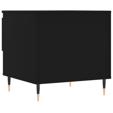 vidaXL Τραπεζάκι Σαλονιού Μαύρο 50x46x50cm από Επεξεργ. Ξύλο 1 τεμ.