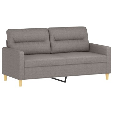 vidaXL Καναπές Διθέσιος Taupe Υφασμάτινος 158x77x80cm 1 τεμ.