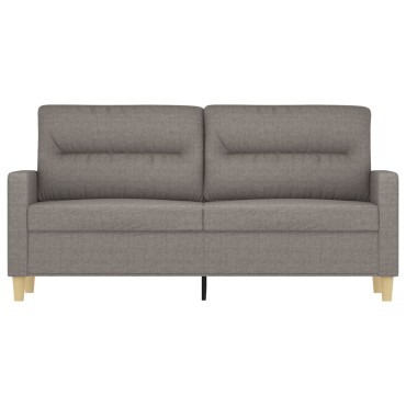 vidaXL Καναπές Διθέσιος Taupe Υφασμάτινος 158x77x80cm 1 τεμ.