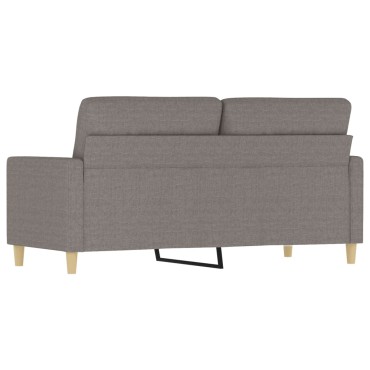 vidaXL Καναπές Διθέσιος Taupe Υφασμάτινος 158x77x80cm 1 τεμ.