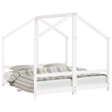 vidaXL Πλαίσιο Παιδικού Κρεβατιού 2x(80x160)cm Μασίφ Ξύλο Πεύκου 1 τεμ. - Μονό