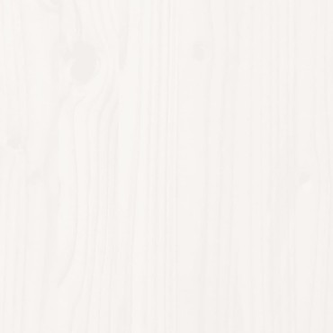 vidaXL Παγκάκι Κήπου Λευκό 82,5x35x45cm από Μασίφ Ξύλο Πεύκου 1 τεμ.