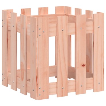 vidaXL Ζαρντινιέρα με Σχ. Φράχτη 40x40x40 εκ. Μασίφ Ξύλο Ψευδοτσούγκας