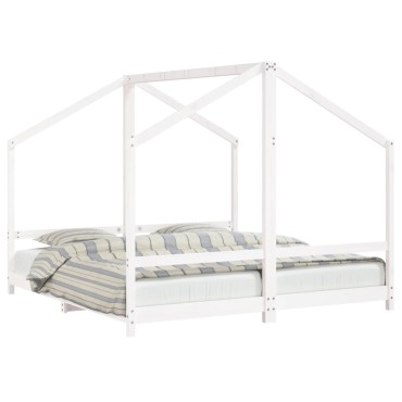 vidaXL Πλαίσιο Παιδικού Κρεβατιού 2x(90x190)cm Μασίφ Ξύλο Πεύκου 1 τεμ. - Μονό
