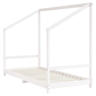 vidaXL Πλαίσιο Παιδικού Κρεβατιού 2x(90x190)cm Μασίφ Ξύλο Πεύκου 1 τεμ. - Μονό