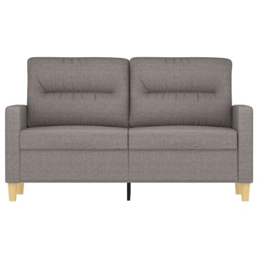 vidaXL Καναπές Διθέσιος Taupe Υφασμάτινος 138x77x80cm 1 τεμ.