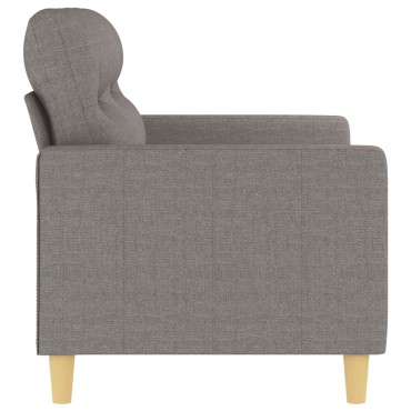 vidaXL Καναπές Διθέσιος Taupe Υφασμάτινος 138x77x80cm 1 τεμ.