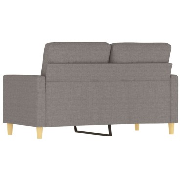 vidaXL Καναπές Διθέσιος Taupe Υφασμάτινος 138x77x80cm 1 τεμ.