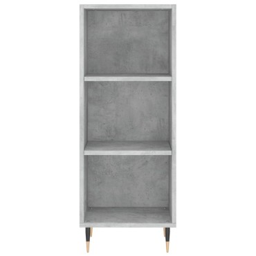 vidaXL Ντουλάπι Γκρι Σκυροδέματος 34,5x34x180cm Επεξεργασμένο Ξύλο 1 τεμ.