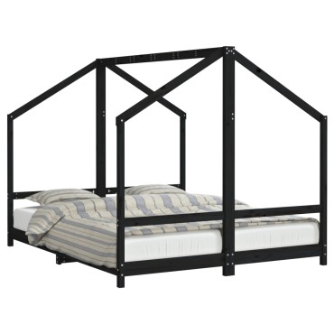 vidaXL Πλαίσιο Παιδικού Κρεβατιού 2x(80x200)cm Μασίφ Ξύλο Πεύκου 1 τεμ. - Μονό