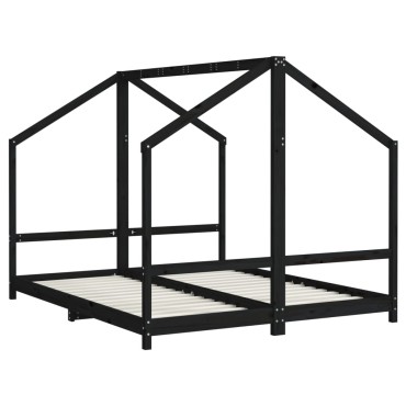 vidaXL Πλαίσιο Παιδικού Κρεβατιού 2x(80x200)cm Μασίφ Ξύλο Πεύκου 1 τεμ. - Μονό