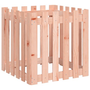 vidaXL Ζαρντινιέρα με Σχ. Φράχτη 60x60x60 εκ. Μασίφ Ξύλο Ψευδοτσούγκας
