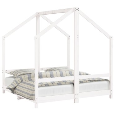 vidaXL Πλαίσιο Παιδικού Κρεβατιού 2x(70x140)cm Μασίφ Ξύλο Πεύκου 1 τεμ. - Μονό