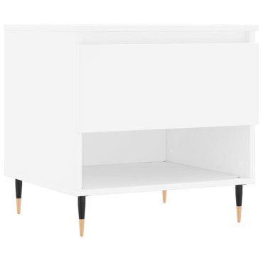 vidaXL Τραπεζάκι Σαλονιού Λευκό 50x46x50cm από Επεξεργ. Ξύλο 1 τεμ.