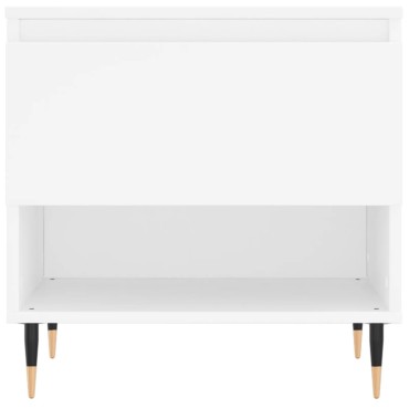 vidaXL Τραπεζάκι Σαλονιού Λευκό 50x46x50cm από Επεξεργ. Ξύλο 1 τεμ.