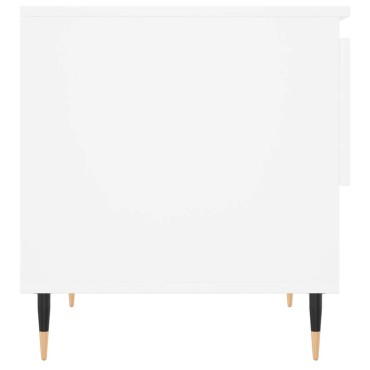 vidaXL Τραπεζάκι Σαλονιού Λευκό 50x46x50cm από Επεξεργ. Ξύλο 1 τεμ.