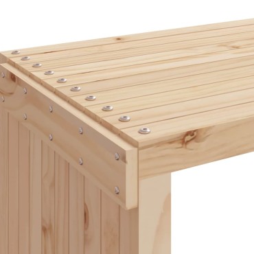 vidaXL Παγκάκι Κήπου Επεκτάσιμο 212,5x40,5x45cm από Μασίφ Πεύκο 1 τεμ.