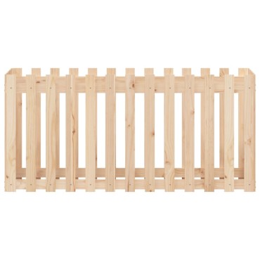 vidaXL Ζαρντινιέρα Υπερυψωμένη Σχ Φράχτη 150 x 50 x 70 εκ. Μασίφ Πεύκο