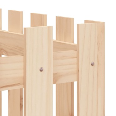 vidaXL Ζαρντινιέρα Υπερυψωμένη Σχ Φράχτη 150 x 50 x 70 εκ. Μασίφ Πεύκο