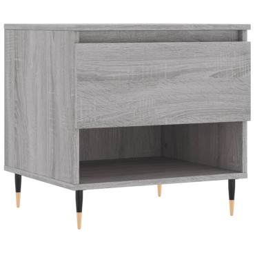 vidaXL Τραπεζάκι Σαλονιού Γκρι Sonoma 50x46x50cm Επεξεργασμένο Ξύλο 1 τεμ.