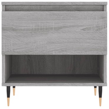 vidaXL Τραπεζάκι Σαλονιού Γκρι Sonoma 50x46x50cm Επεξεργασμένο Ξύλο 1 τεμ.