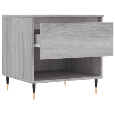 vidaXL Τραπεζάκι Σαλονιού Γκρι Sonoma 50x46x50cm Επεξεργασμένο Ξύλο 1 τεμ.