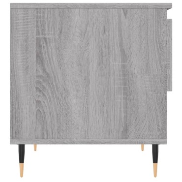 vidaXL Τραπεζάκι Σαλονιού Γκρι Sonoma 50x46x50cm Επεξεργασμένο Ξύλο 1 τεμ.