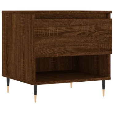 vidaXL Τραπέζι Σαλονιού Καφέ Δρυς 50x46x50cm Επεξεργασμένο Ξύλο 1 τεμ.