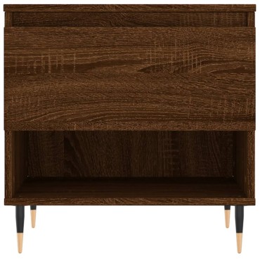 vidaXL Τραπέζι Σαλονιού Καφέ Δρυς 50x46x50cm Επεξεργασμένο Ξύλο 1 τεμ.