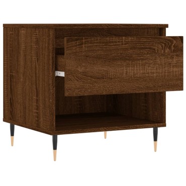 vidaXL Τραπέζι Σαλονιού Καφέ Δρυς 50x46x50cm Επεξεργασμένο Ξύλο 1 τεμ.
