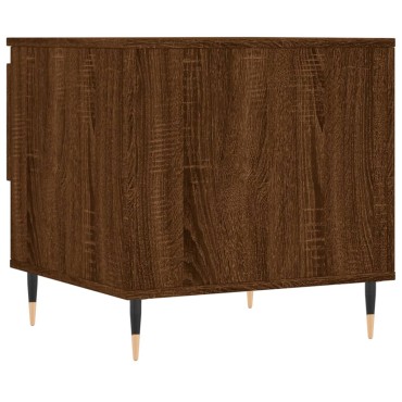 vidaXL Τραπέζι Σαλονιού Καφέ Δρυς 50x46x50cm Επεξεργασμένο Ξύλο 1 τεμ.