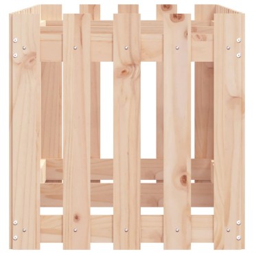 vidaXL Ζαρντινιέρα Υπερυψωμένη Σχ Φράχτη 150 x 50 x 50 εκ. Μασίφ Πεύκο