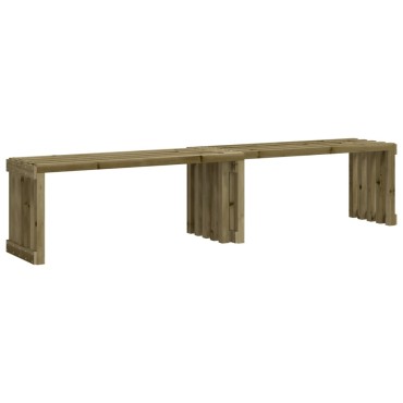 vidaXL Παγκάκι Κήπου Επεκτάσιμο 212,5x40,5x45cm Εμποτισμ. Ξύλο Πεύκου 1 τεμ.