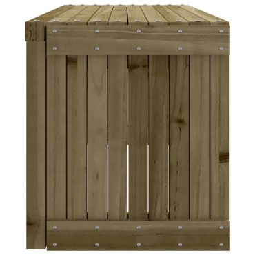 vidaXL Παγκάκι Κήπου Επεκτάσιμο 212,5x40,5x45cm Εμποτισμ. Ξύλο Πεύκου 1 τεμ.