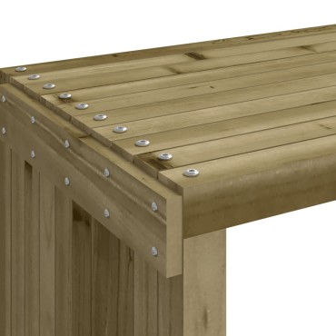 vidaXL Παγκάκι Κήπου Επεκτάσιμο 212,5x40,5x45cm Εμποτισμ. Ξύλο Πεύκου 1 τεμ.