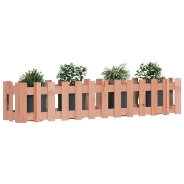 vidaXL Ζαρντινιέρα Υπερυψωμένη Φράχτης 150x30x30 εκ Μασίφ Ψευδοτσούγκα