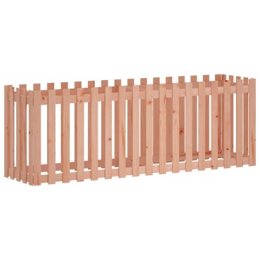 vidaXL Ζαρντινιέρα με Σχέδιο Φράχτη 200x50x70 εκ. Μασίφ Ψευδοτσούγκα